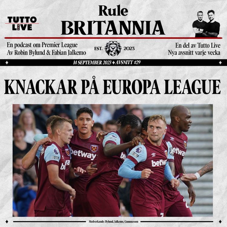 cover art for RULE BRITANNIA #29 - KNACKAR PÅ EUROPA LEAGUE