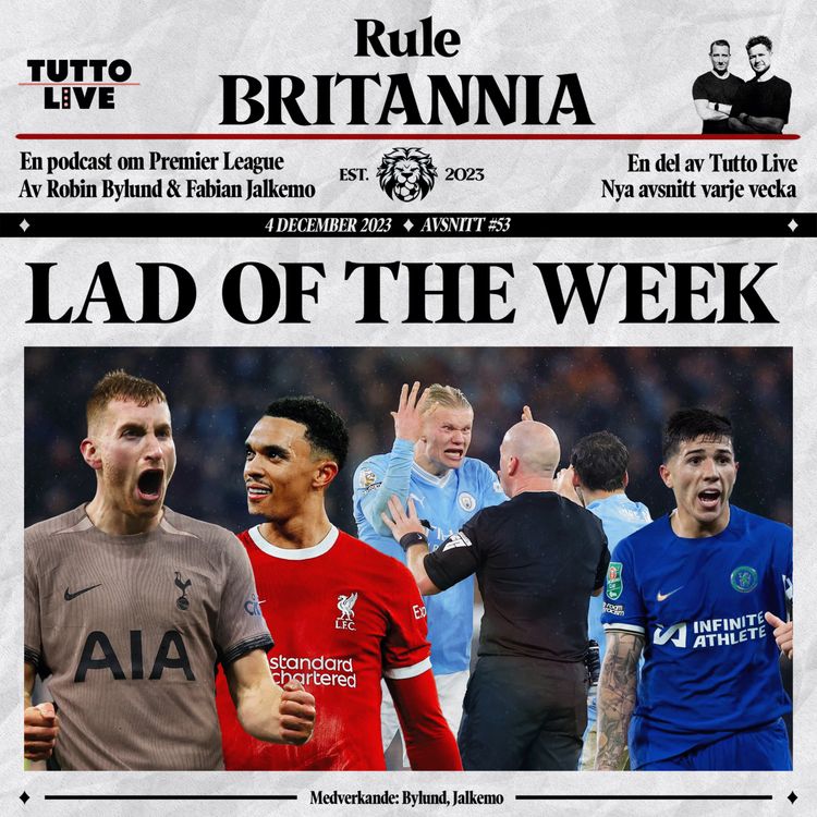cover art for RULE BRITANNIA #53 - LAD OF THE WEEK