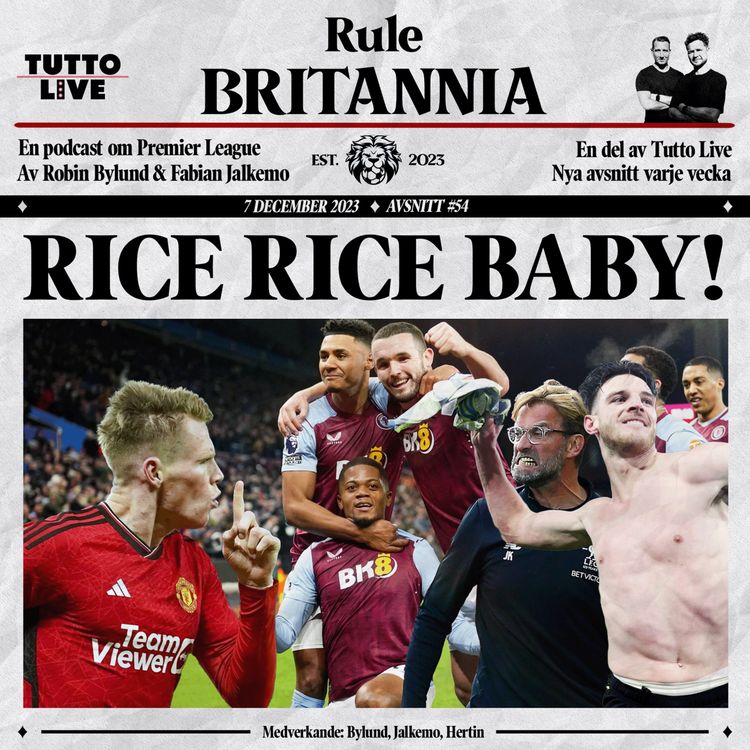 cover art for RULE BRITANNIA #54 - RICE RICE BABY