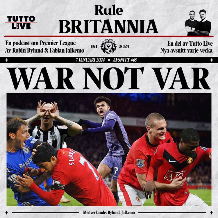 cover art for RULE BRITANNIA #65 - WAR NOT VAR