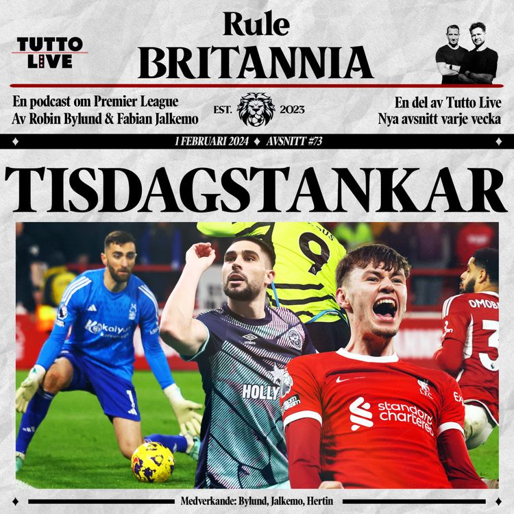 cover art for RULE BRITANNIA #73 - TISDAGSTANKAR