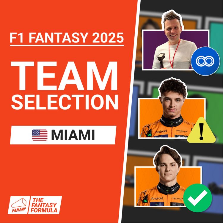 cover art for F1 Fantasy: Best Lineups for the Miami GP 2025 (ft. Chris McCarthy) | The Fantasy Formula