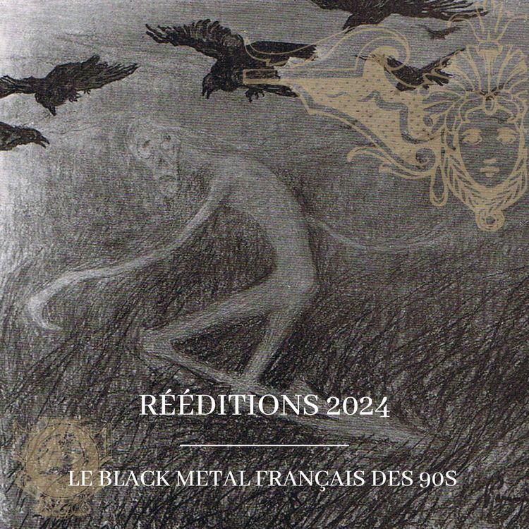 cover art for Les rééditions de groupes français de Black Metal des 90s en 2024