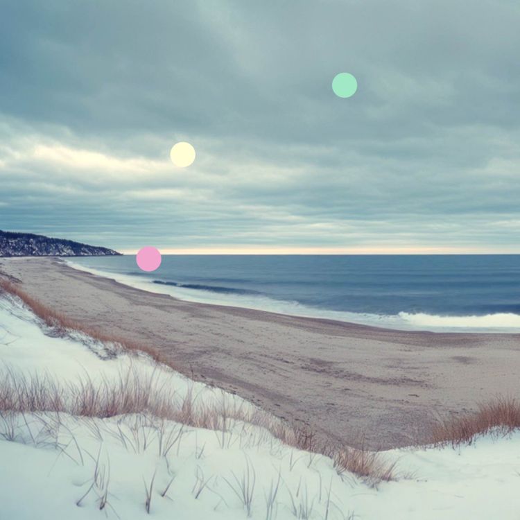 cover art for Donde la nieve se encuentra con el mar | Ambiente relajante de playa invernal