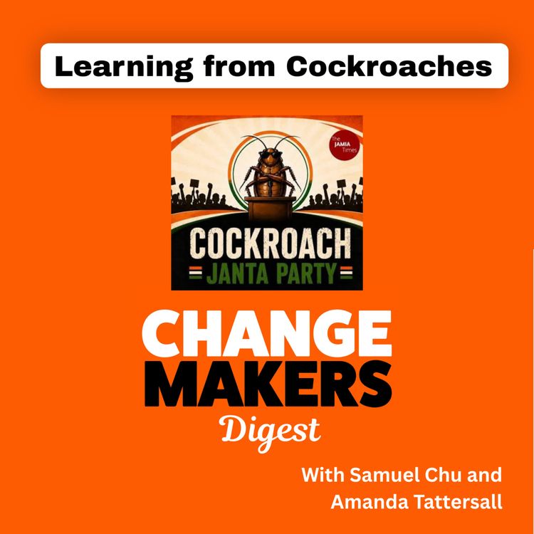 cover art for Lessons from the Cockroaches - ChangeMakers Digest