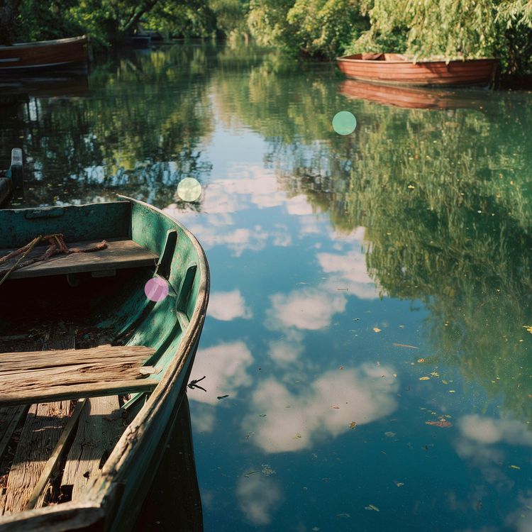 cover art for 잔잔한 강물의 물결과 봄철 새소리 | 캠 강가에서