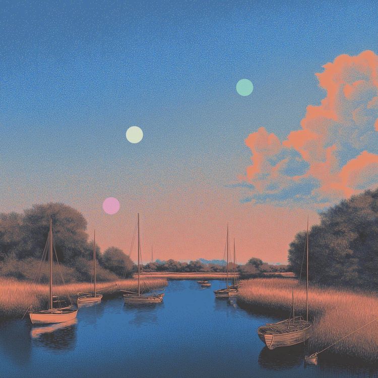 cover art for 잔잔한 강 소리와 여름 새소리 | 노퍽 브로드의 아침