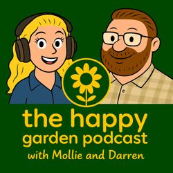 cover art for the happy garden podcast
