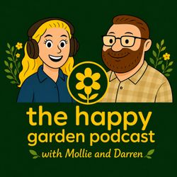 cover art for the happy garden podcast