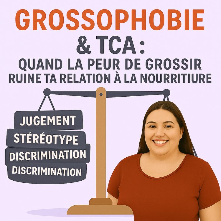 cover art for Grossophobie & TCA : quand la peur de grossir ruine ta relation à la nourriture