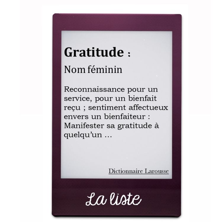 cover art for La liste. 📝