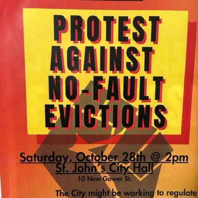 cover art for Oct 28 2023 Protest Against No-Fault Evictions: Rowan Theriac 