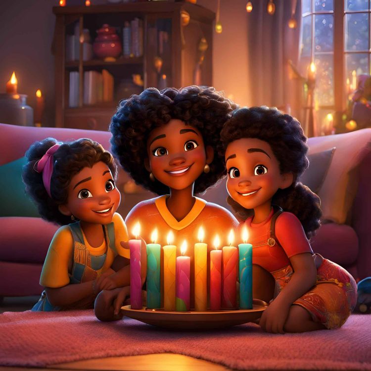 cover art for Ella's Kwanzaa Journey: Embracing Unity, Creativity, and Family Traditions