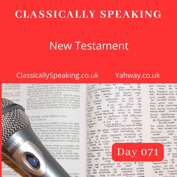 cover art for Day 071 - the New Testament