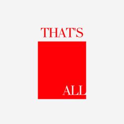 cover art for THAT'S ALL