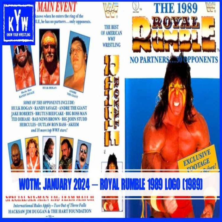 cover art for WOTM: January 2024 – Royal Rumble 1989 Logo (1989)