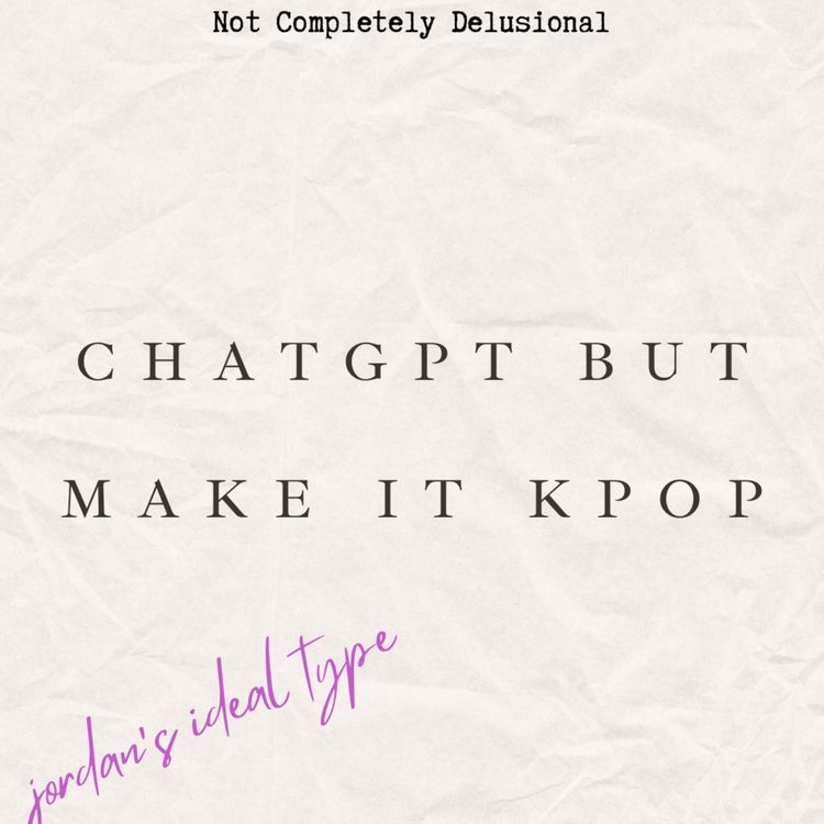 cover art for Chat GPT but make it kpop