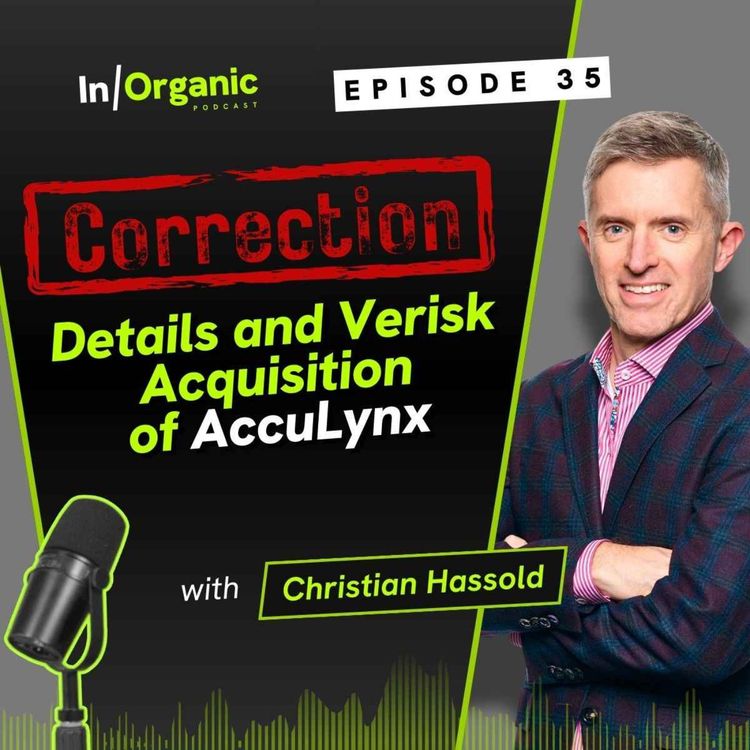 cover art for E35: Correction! Update on Details of Verisk's Planned Acquisition of Acculynx