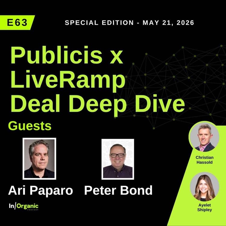 cover art for E63: Publicis Acquires LiveRamp: Data War, Holdco Identity Race and What It Actually Means