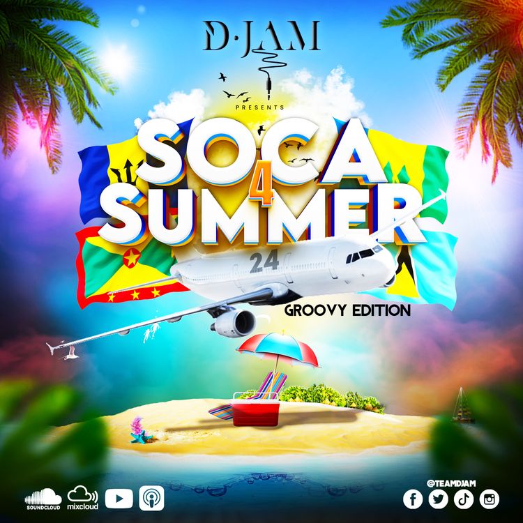 cover art for SOCA 4 SUMMER 24 GROOVY EDITION BY TEAM DJAM