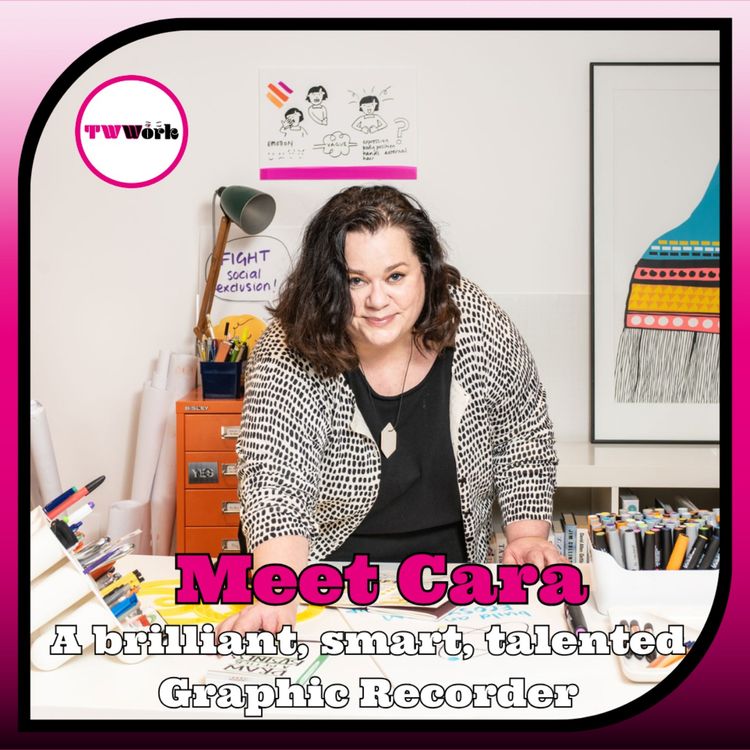 cover art for Chat 85: Cara: A brilliant (mega corp) Graphic Recorder and Illustrator