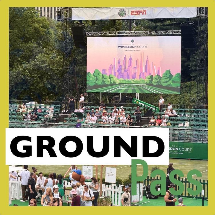cover art for The Wimbledon Draw Reaction: Serena, Draper vs Fritz, and a Grass Court in Central Park