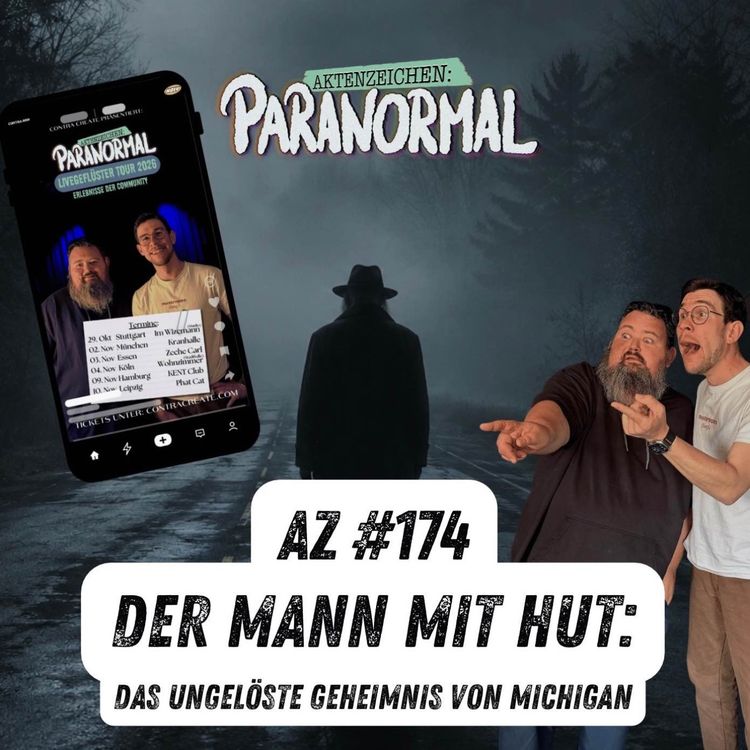 cover art for AZ #174 - Der Mann mit Hut - Das ungelöste Geheimnis von Michigan