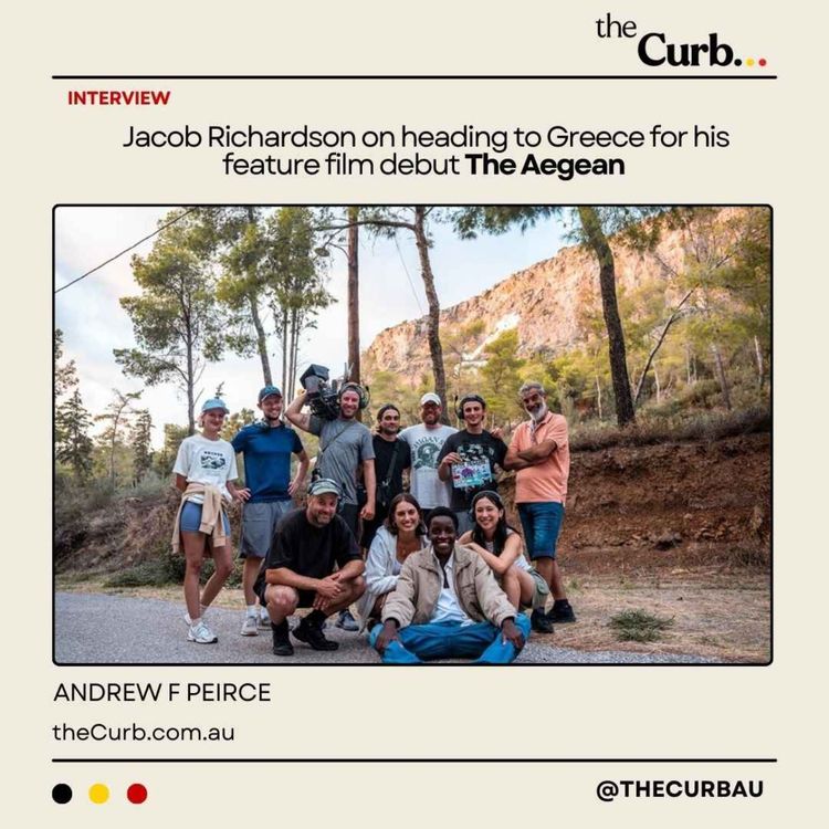 cover art for Jacob Richardson on heading to Greece for his feature film debut The Aegean