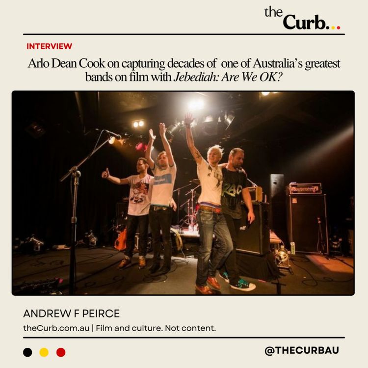 cover art for Arlo Dean Cook on capturing decades of one of Australia’s greatest bands on film with Jebediah: Are We OK?