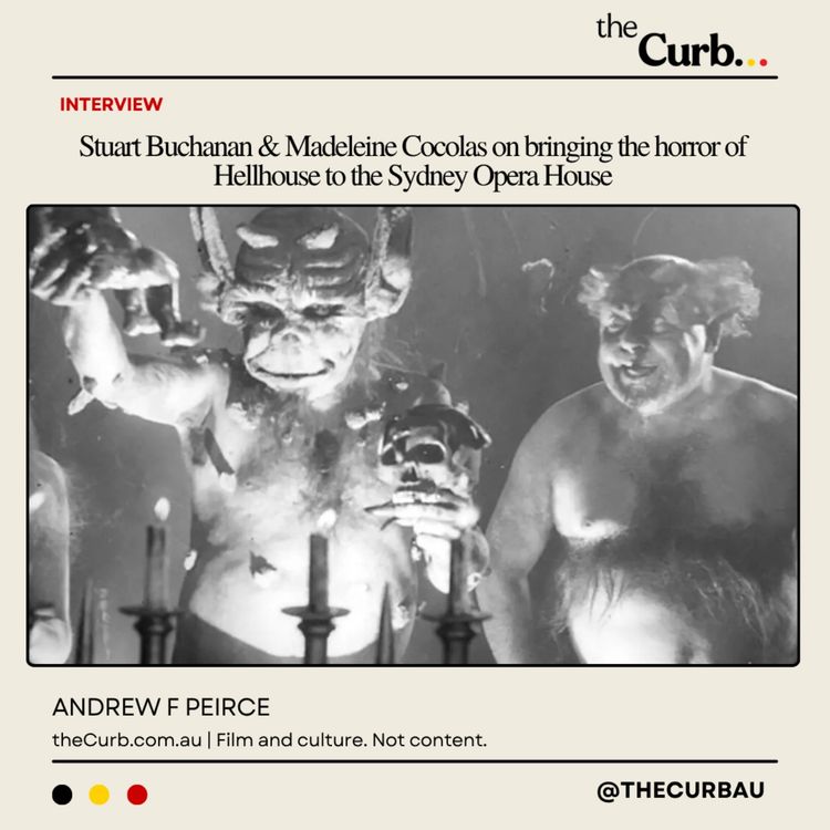 cover art for Stuart Buchanan & Madeleine Cocolas on bringing the horror of Hellhouse to the Sydney Opera House