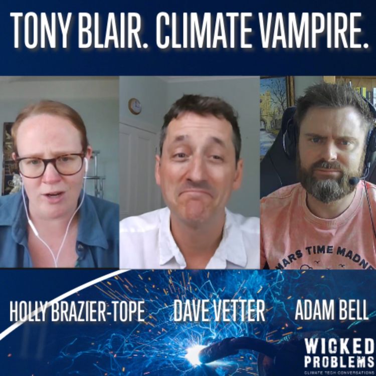 cover art for Tony Blair. Climate Vampire. 