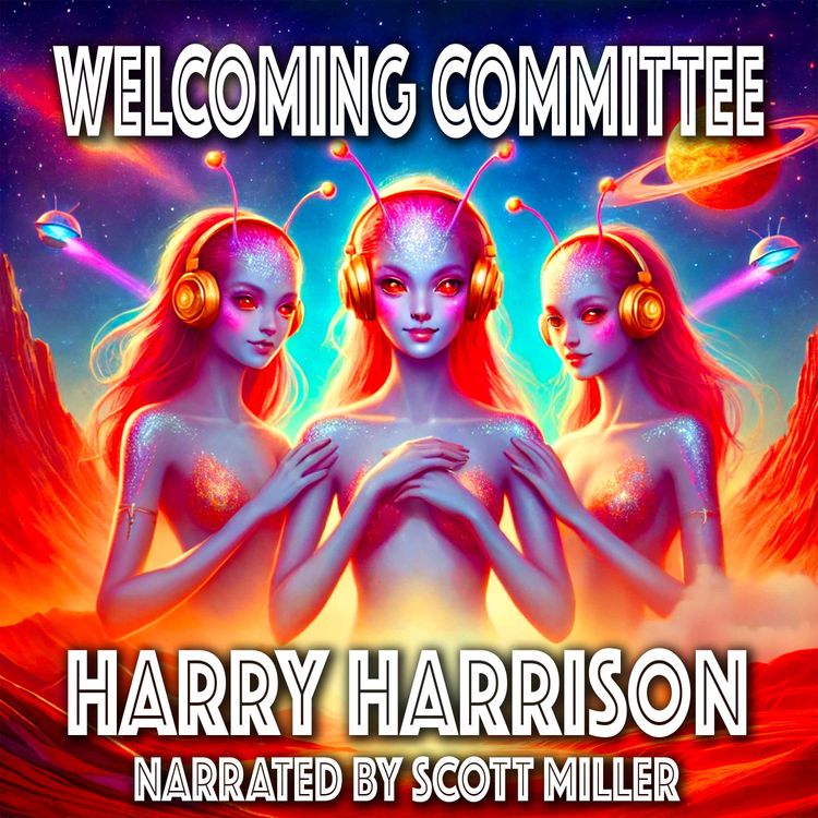 cover art for Welcoming Committee and The Robots Strike by Harry Harrison