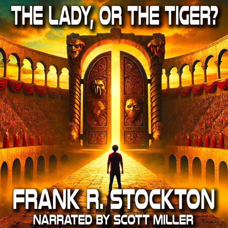 cover art for The Lady, or the Tiger? by Frank R. Stockton