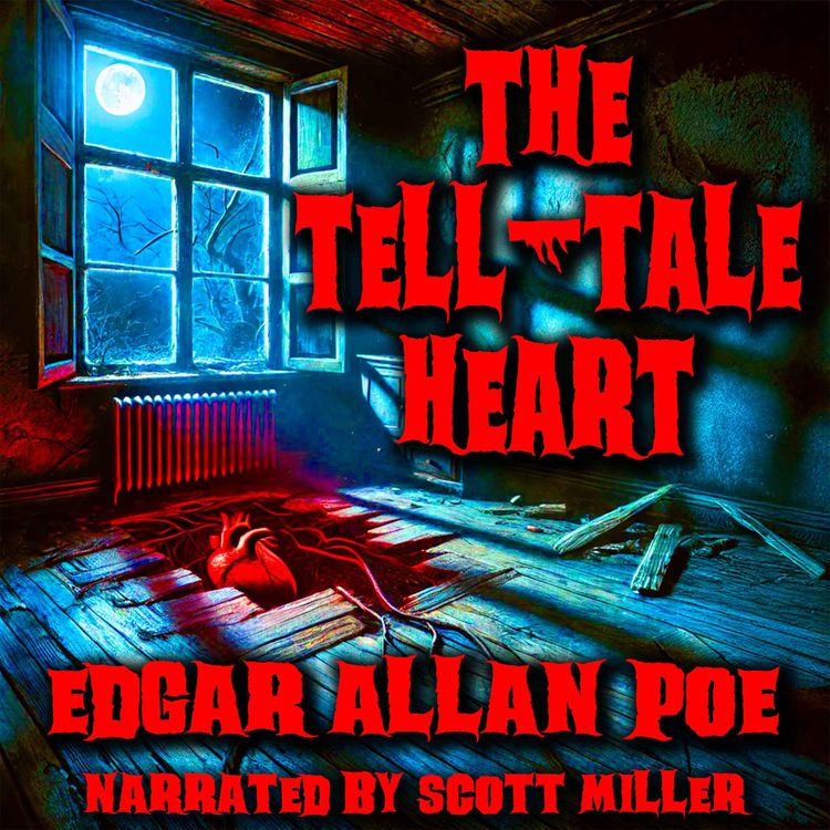cover art for The Tell-Tale Heart and The Masque of the Red Death by Edgar Allan Poe - Short Stories from the 1800s