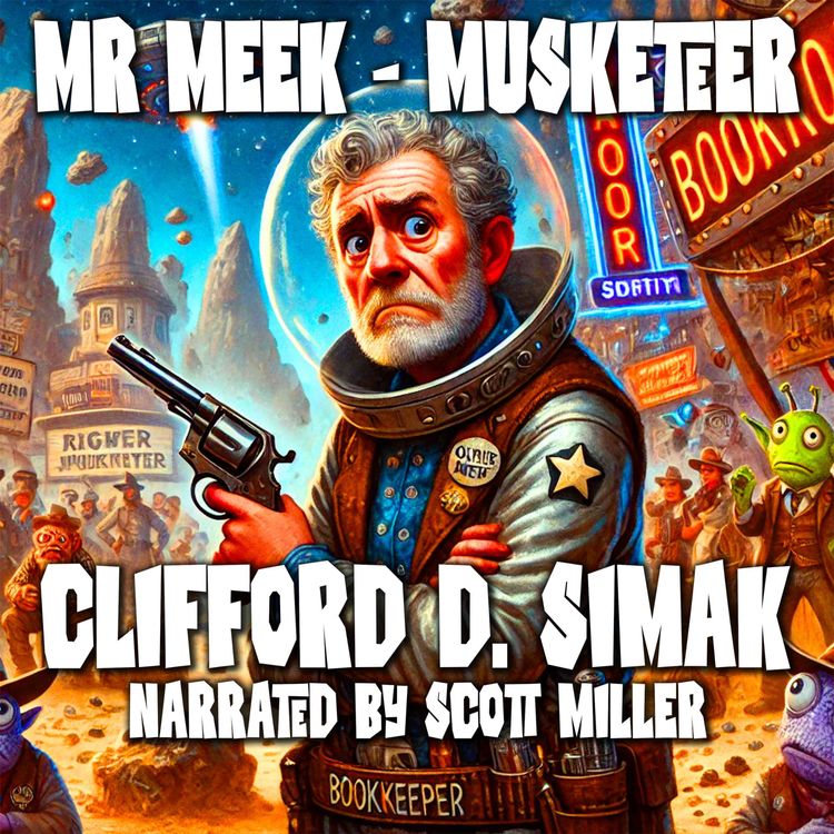 cover art for Mr. Meek - Muskeeter by Clifford D. Simak - From Planet Stories Magazine in the Summer of 1944