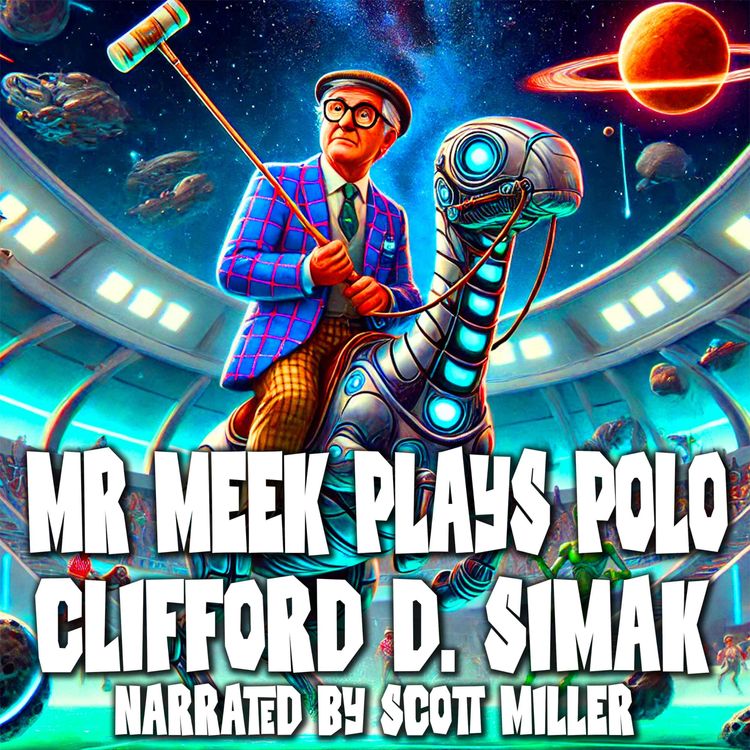 cover art for Mr. Meek Plays Polo by Clifford D. Simak - From Planet Stories Magazine in Fall 1944