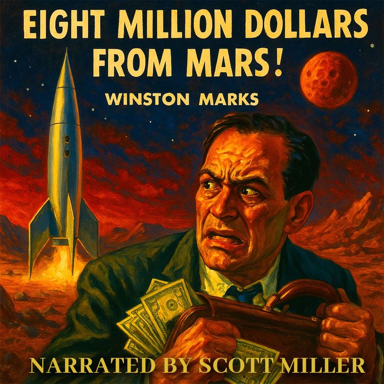 cover art for Eight Million Dollars From Mars by Winston Marks - Crime, Corruption, and Crimson Horizons