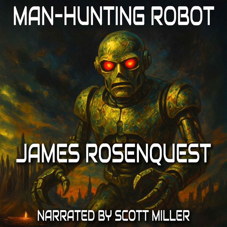 cover art for Man–Hunting Robot by James Rosenquest