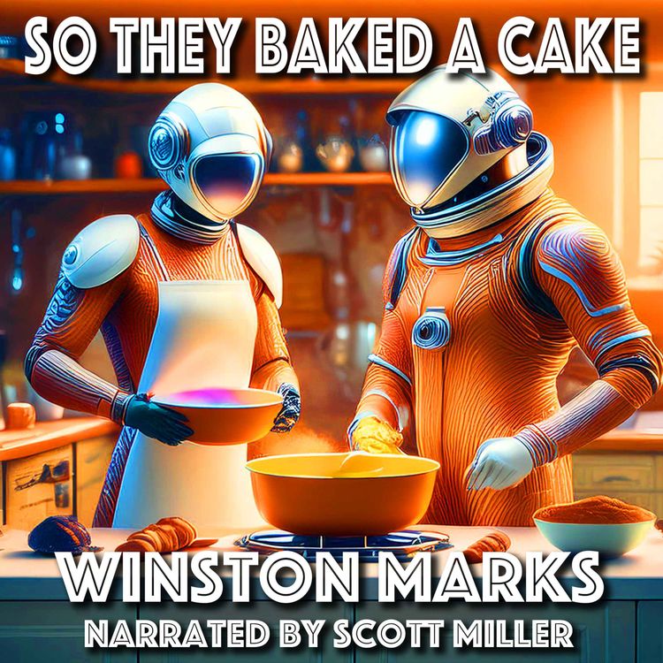 cover art for So They Baked A Cake by Winston Marks - Space Exploration Sci-Fi Short Story