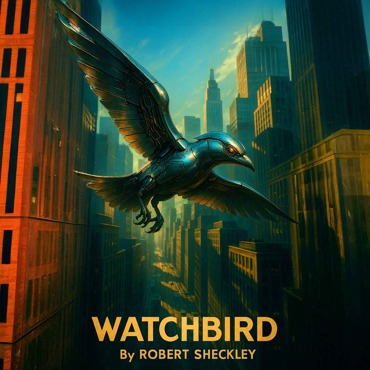 cover art for Watchbird by Robert Sheckley - The End of Murder—And the Start of Something Worse