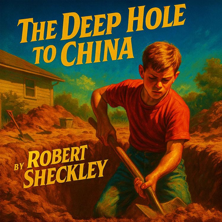 cover art for The Deep Hole To China by Robert Sheckley