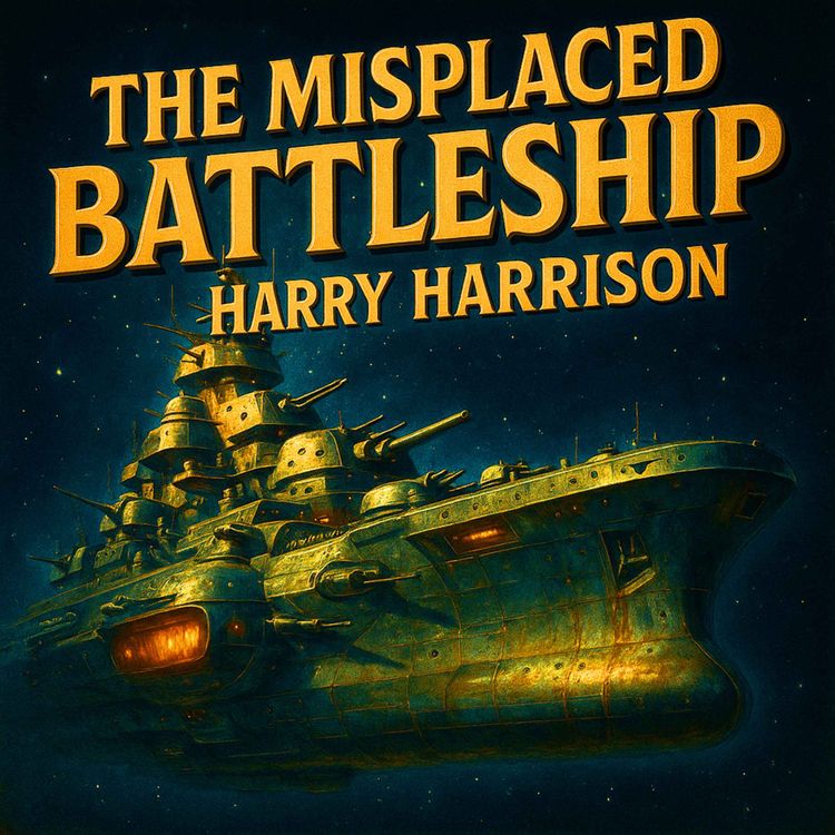 cover art for The Misplaced Battleship by Harry Harrison