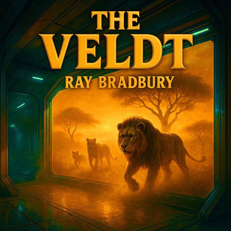 cover art for The Veldt by Ray Bradbury AKA The World the Children Made