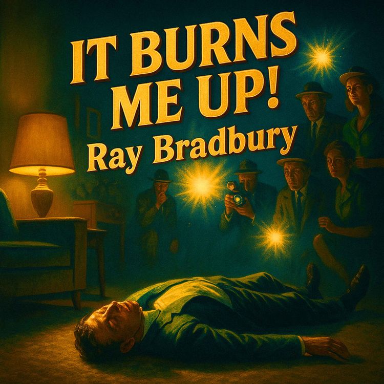 cover art for It Burns Me Up! by Ray Bradbury