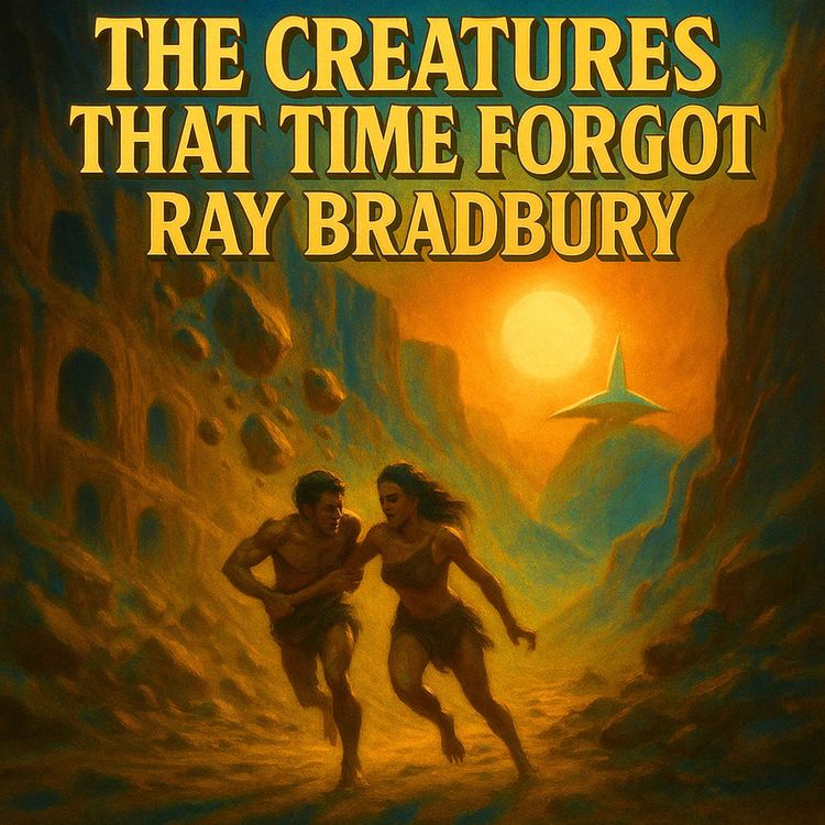 cover art for The Creatures That Time Forgot by Ray Bradbury