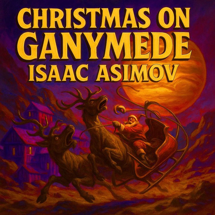 cover art for Christmas on Ganymede by Isaac Asimov