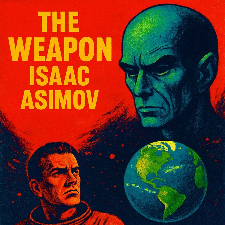 cover art for The Weapon by Isaac Asimov - Short Sci Fi Story From the 1940s