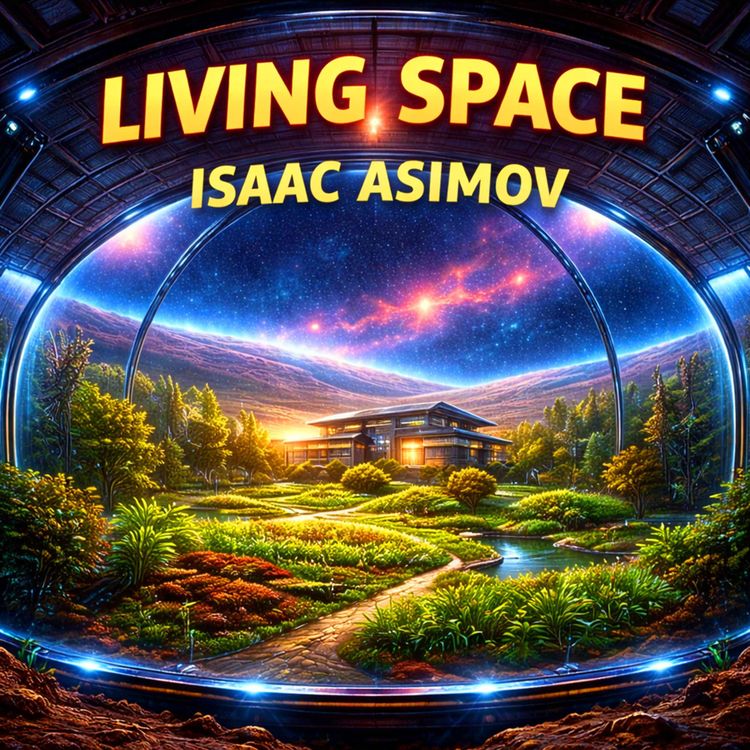 cover art for Living Space by Isaac Asimov