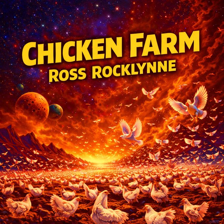 cover art for Chicken Farm by Ross Rocklynne