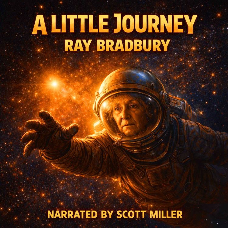 cover art for A Little Journey by Ray Bradbury